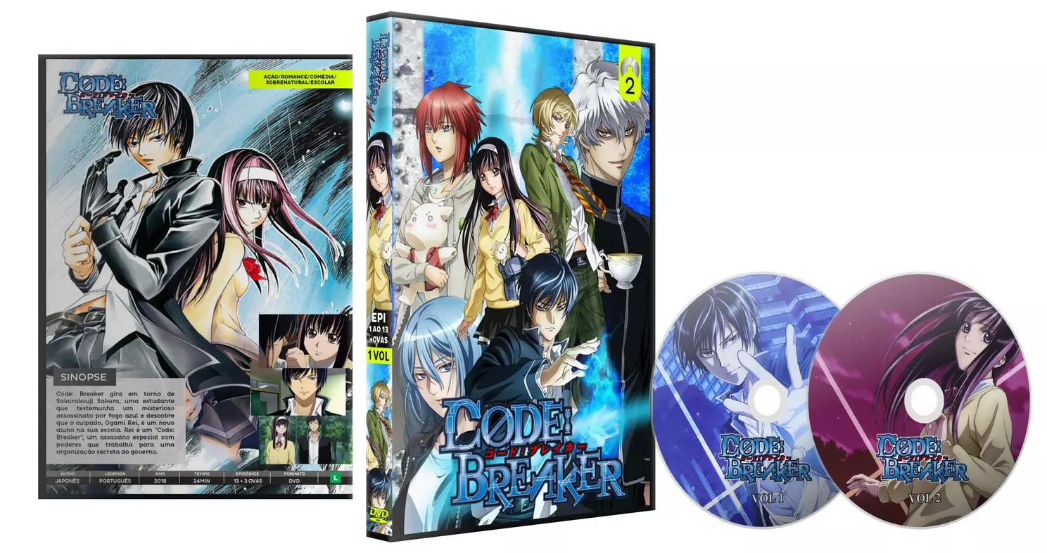 Dvd Code Breaker (2018) Série Completa + Ovas Hd - XD animes